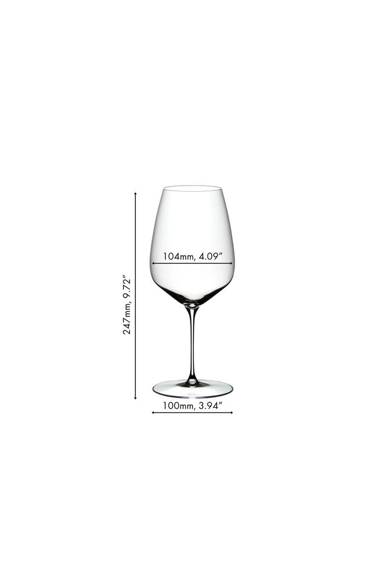 Veloce Cabernet/Merlot Wine Glass, Set of 4, Alternate, color, Clear