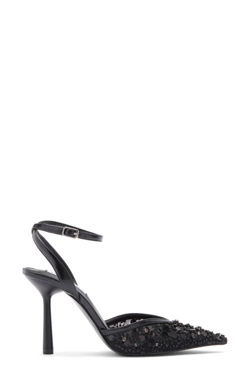 Steve Madden Sherrie Beaded Ankle Strap Pump In Animal Print