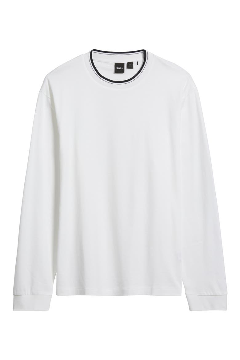 Talley Cotton Crewneck Top, Alternate, color, WHITE