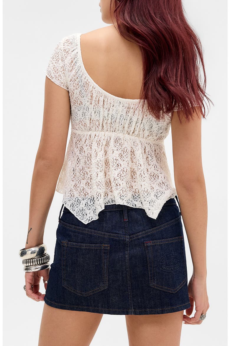 Ultra Denim Miniskirt, Alternate, color, RINSE