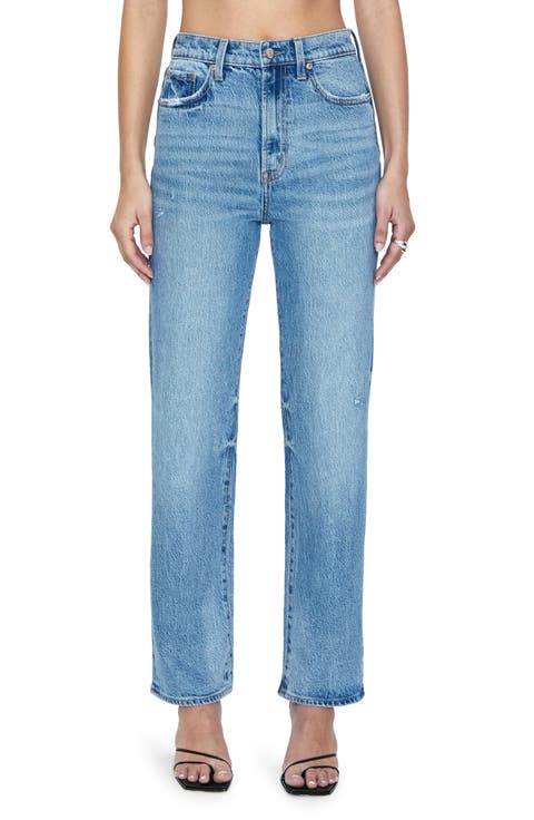 Cassie High Waist Crop Straight Leg Jeans (Hilltop Vintage)