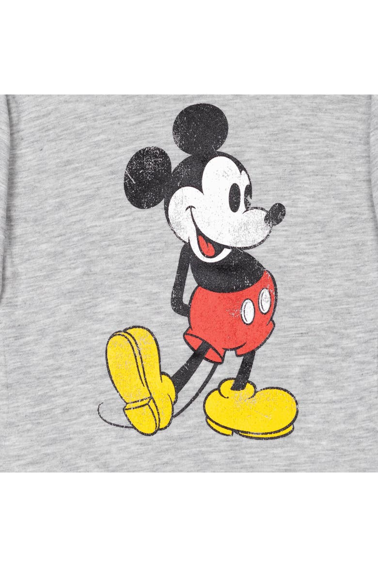 Mickey Mouse Fleece Pullover Hoodie, Alternate, color, Grey