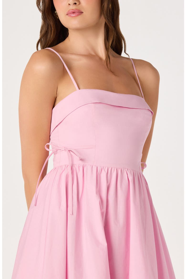 Dahlia Bubble Hem Cotton Sundress, Alternate, color, PINK