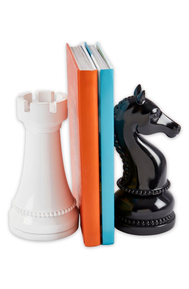 Bey-Berk The Benoni Set of 2 Bookends, Alternate, color, Multi Color