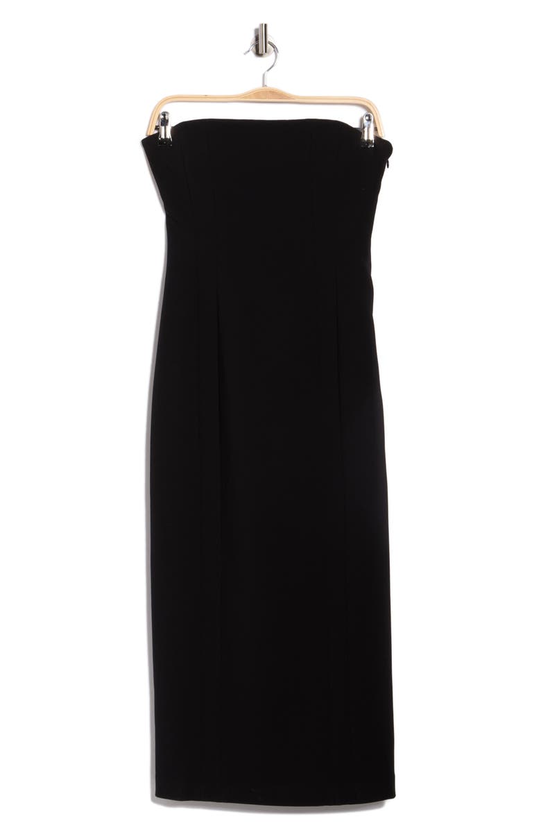 A.L.C. Elizabeth Strapless Midi Dress, Main, color, Black