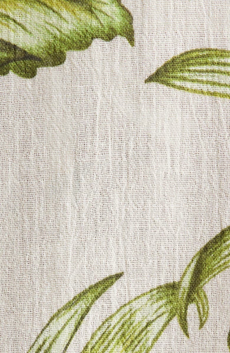 FARM Rio Delicate Pineapple Short Sleeve Cotton Button-Up Shirt, Alternate, color,