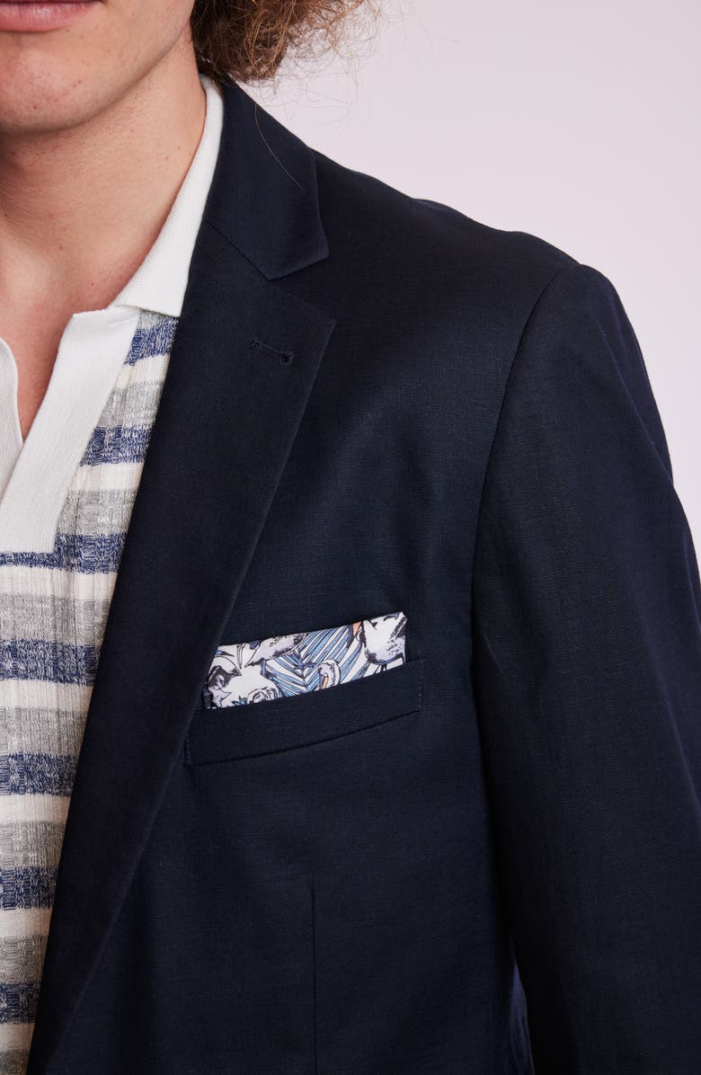 PAISLEY & GRAY Dover Slim Fit Sport Coat, Alternate, color, Navy Linen