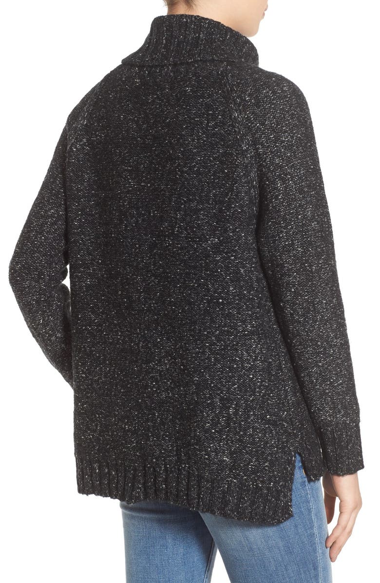 Dreamers by Debut Textured Knit Turtleneck, Alternate, color, 