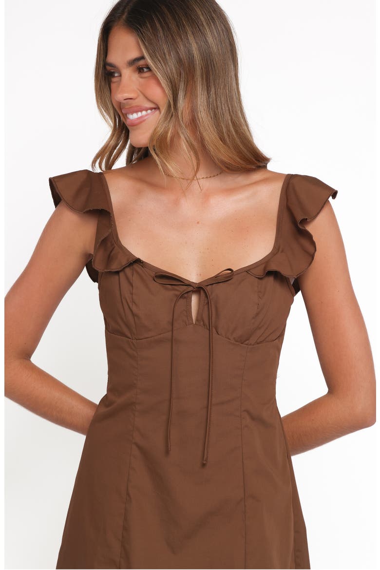 Lacey Minidress, Alternate, color, BROWN