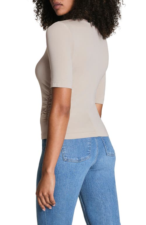 Spanx ® Sleek Ruched Jersey Top In Neutral