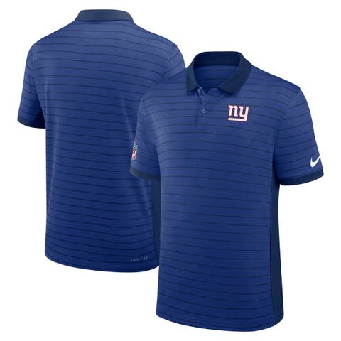 Men's Nike Royal New York Giants Sideline Victory Stripe Performance Polo