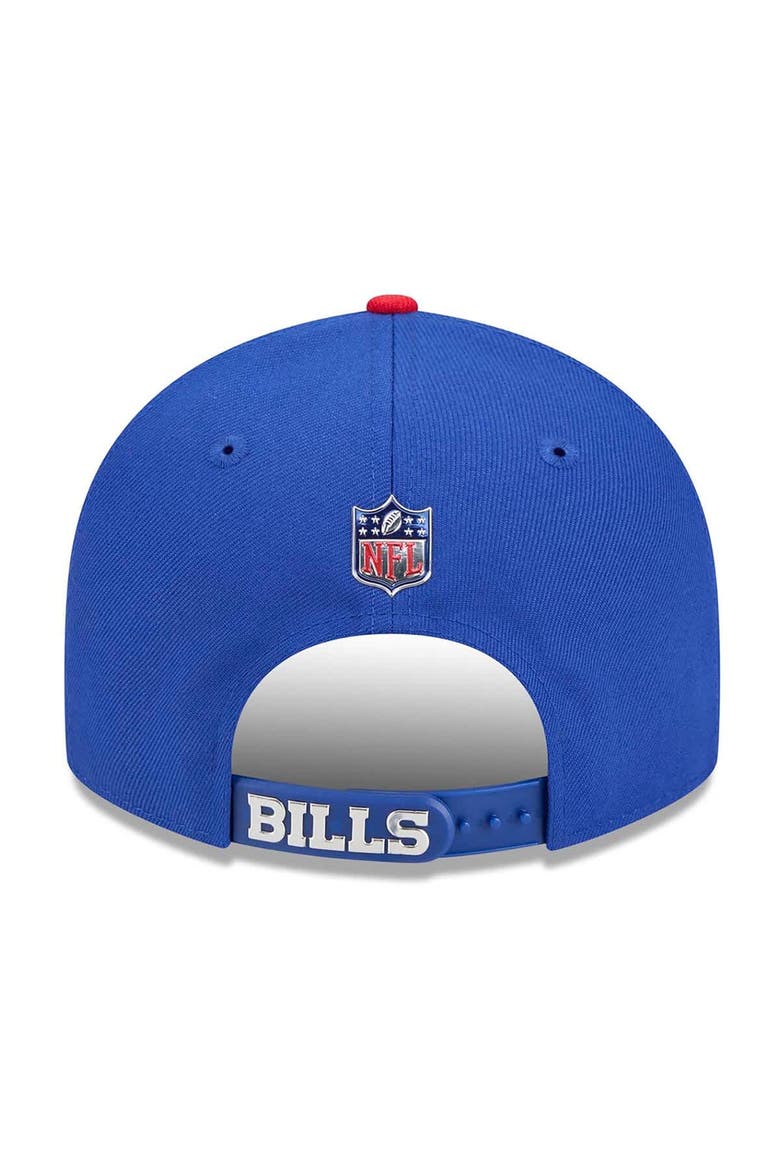 Men's New Era  Royal/Red Buffalo Bills 2026 NFL Draft On Stage Pre-Curved 9FIFTY Snapback Hat, Alternate, color, Royal