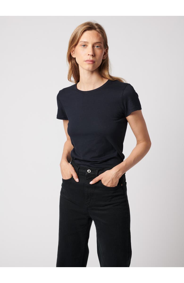 Majestic Filatures Soft Touch Short Sleeve Crewneck T-Shirt, Main, color, Marine