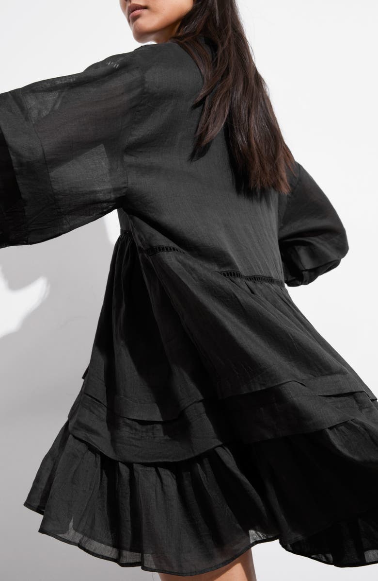 & Other Stories Pintuck Long Sleeve Dress, Alternate, color, 