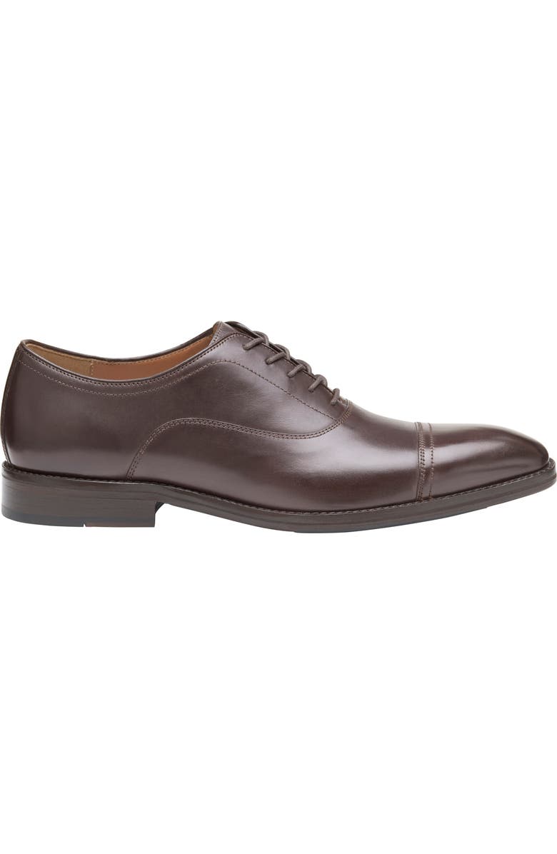 Johnston & Murphy Sullivan Cap Toe Oxford, Alternate, color, Espresso Italian Calfskin