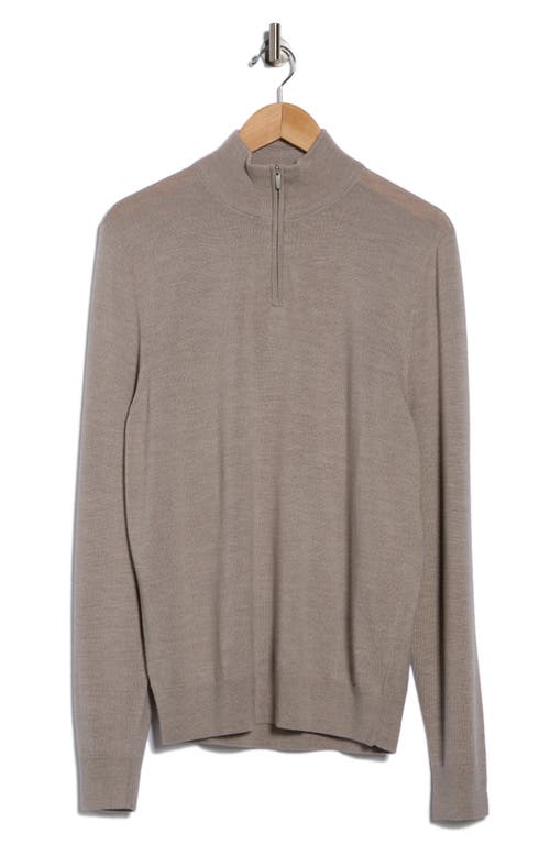 Nordstrom Merino Wool Quarter Zip Sweater In Pink