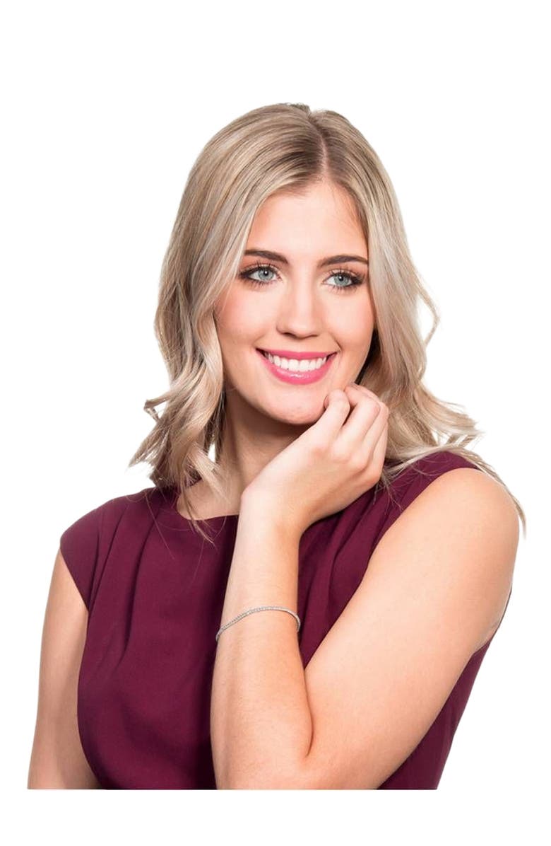 Bliss Diamond 2 cttw Lab Grown Diamond Tennis Bracelet 14 KT Gold 7", Alternate, color, 14K White Gold