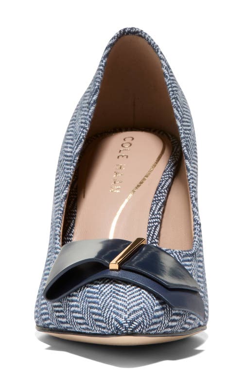 Cole Haan Felicia Bow Pointed Toe Pump In Blue