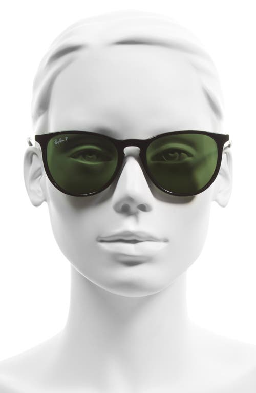 Ray Ban Ray-ban 54mm Polarized Gradient Round Sunglasses In Black/green