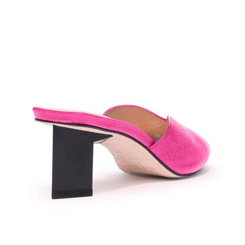 Tiffany Mule Sandals - Low, Alternate, color, FUSCHIA/PINK