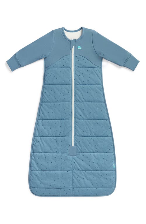 Love To Dream Long Sleeve 2.5 Tog Quilted Warm Sleep Bag In Blue