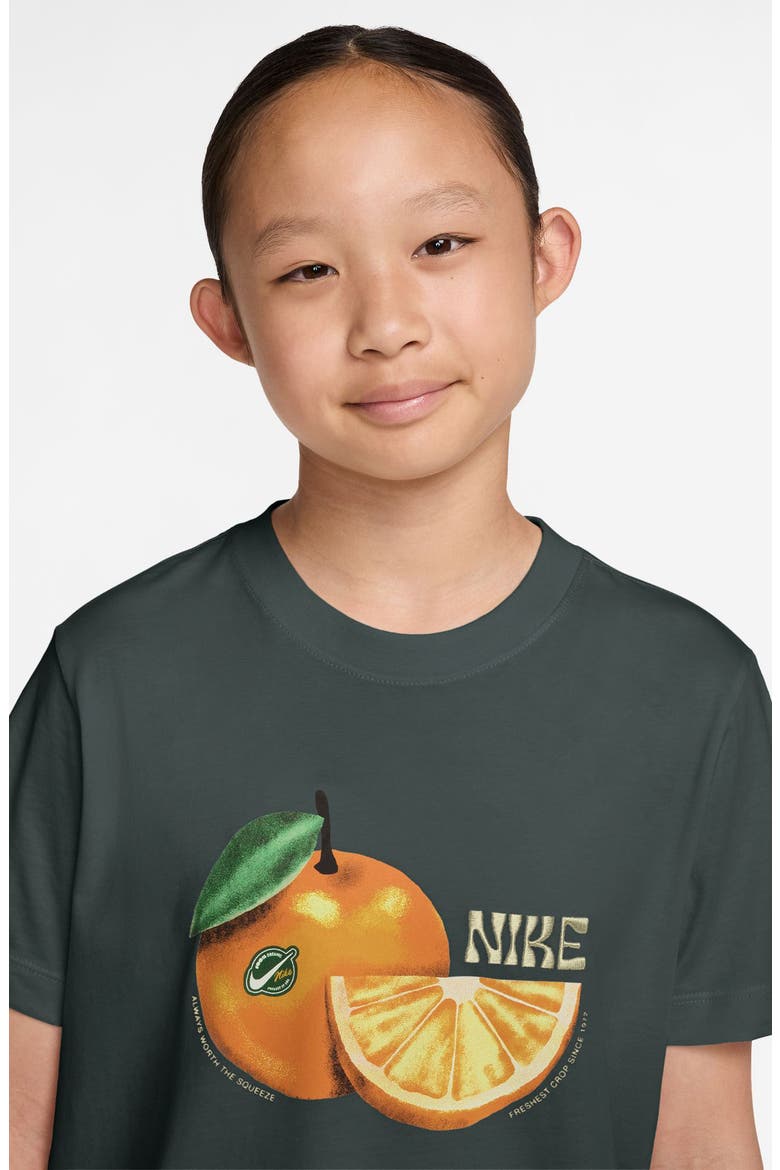 Kids' Sportswear Fresh Crop Cotton Graphic T-Shirt, Alternate, color, BLACK SPRUCE