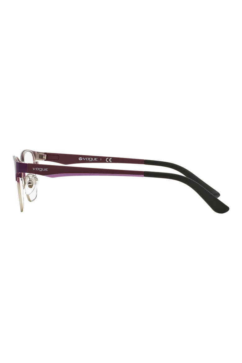 52mm Square Optical Glasses, Alternate, color, PLUM