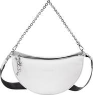 Longchamp Smile Small Half Moon Leather Crossbody Bag