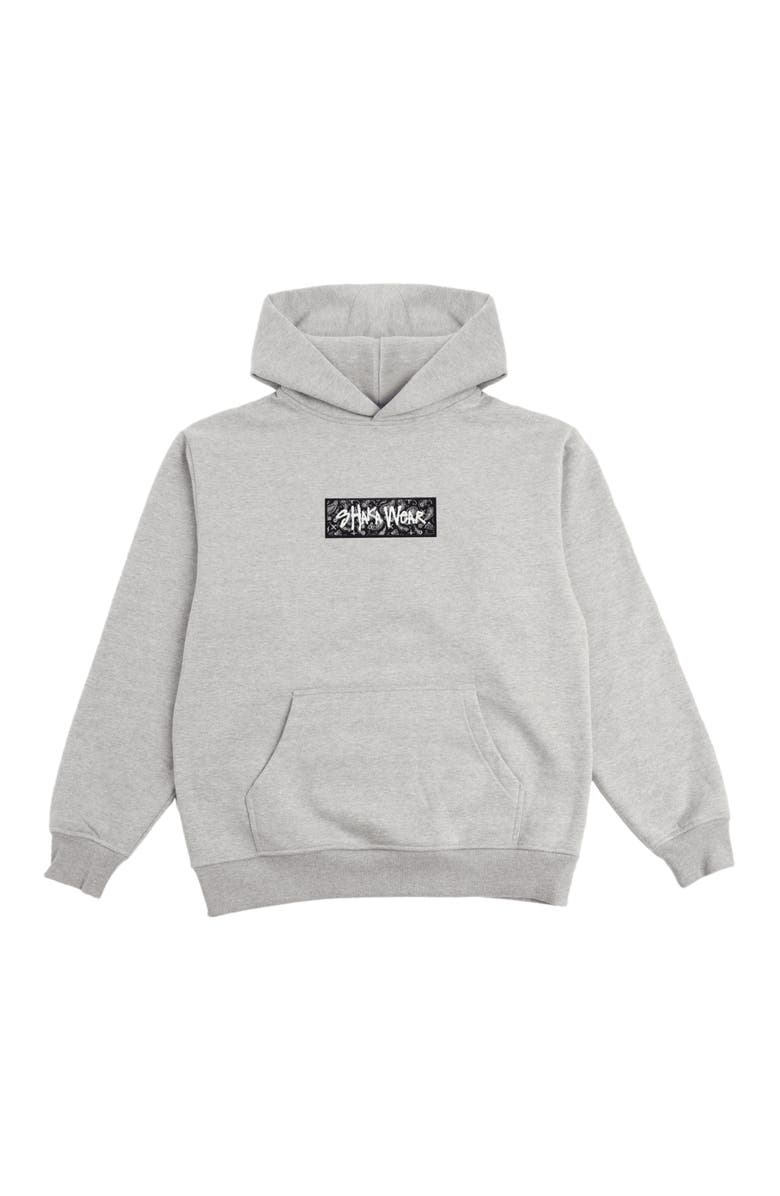 Shaka Wear Paisley Hoodie, Main, color, Heather Grey Black