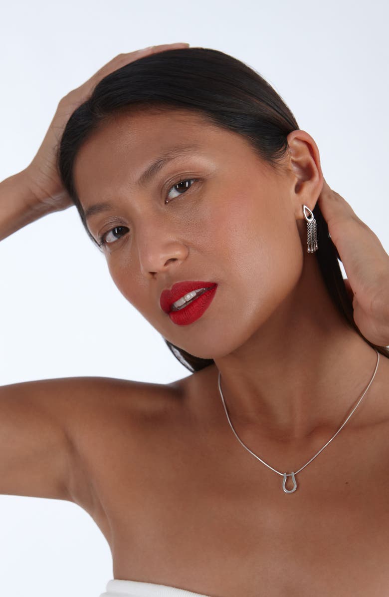 Lucy Quartermaine Petal Chandelier Earrings, Alternate, color, Sterling Silver