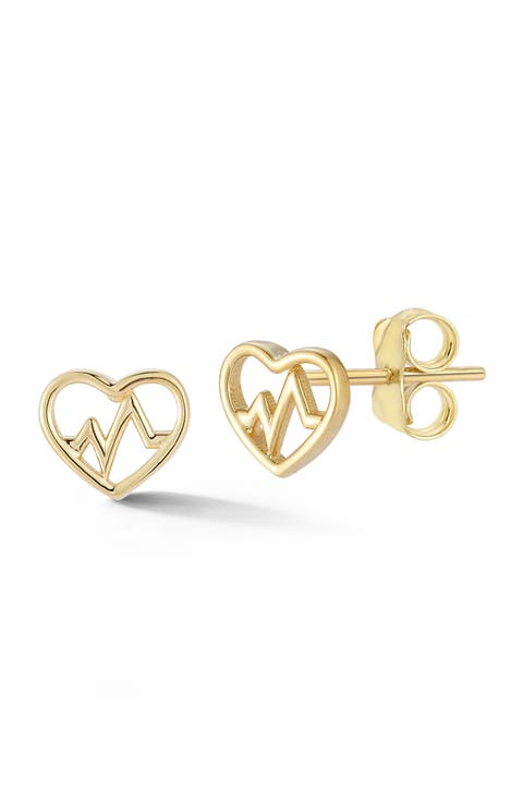 Heart Stud Earrings