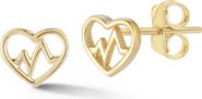 Ember Fine Jewelry Heart Stud Earrings