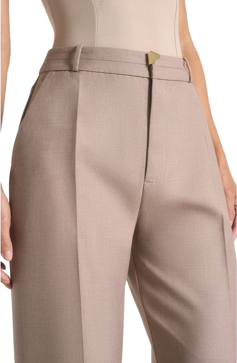 Manière De Voir Doria Tailored Trousers With Waistband Detail, Alternate, color, Taupe
