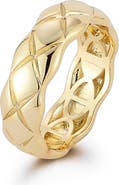 SPHERA MILANO Quilted Band Ring