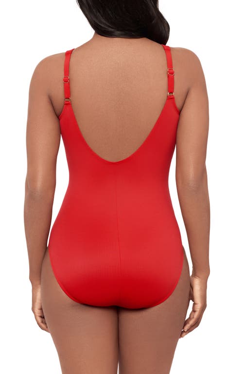 Miraclesuit ® Oceanus One-piece Swimsuit In Red