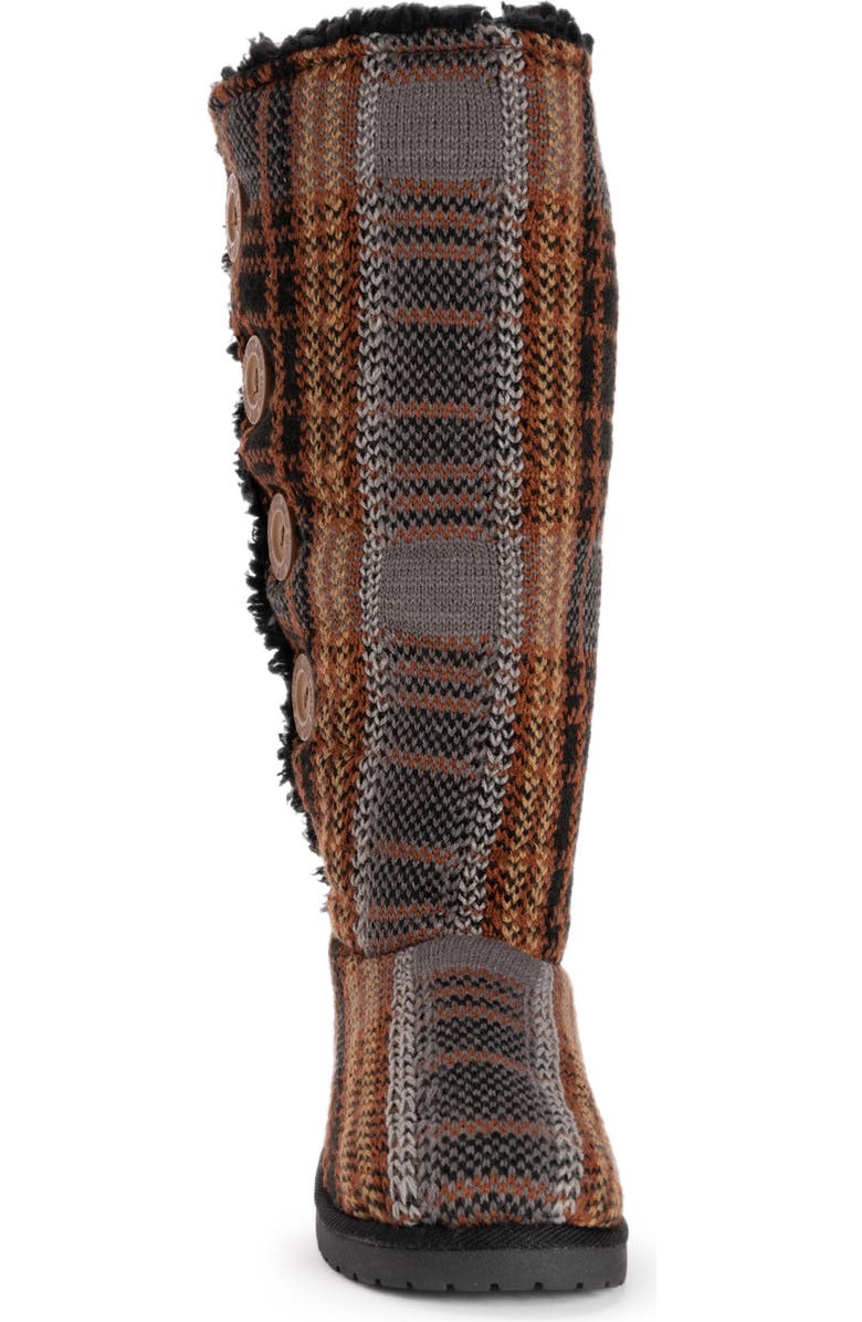 MUK LUKS Malena Plaid Faux Fur Boot, Alternate, color,