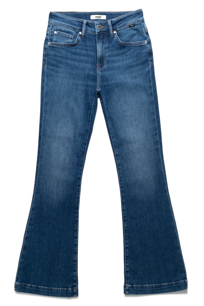Sydney High Rise Flare Jeans, Alternate, color, DARK BRUSHED FEATHER