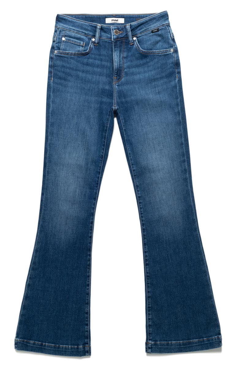 Mavi Jeans Sydney Flare Jeans, Alternate, color, Dark Brushed Feather