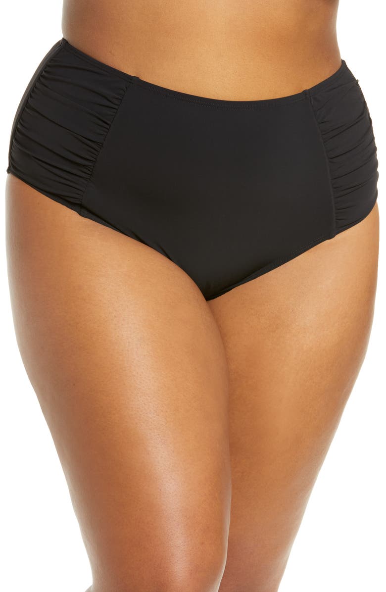 L.L.Bean Slimming Swimwear High Waist Swim Briefs, Main, color,