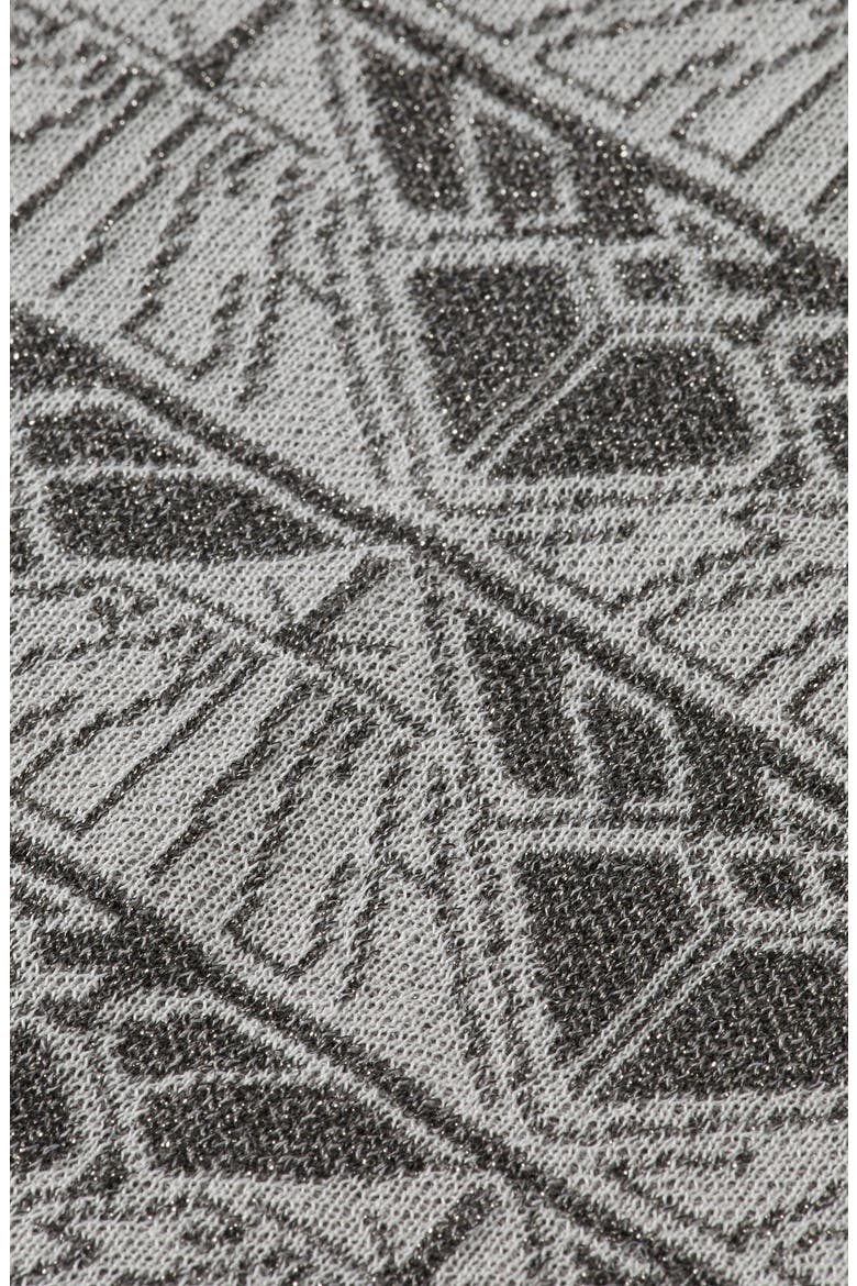 Logo Jacquard Knit Pants, Alternate, color, SILVER/ GUNMETAL