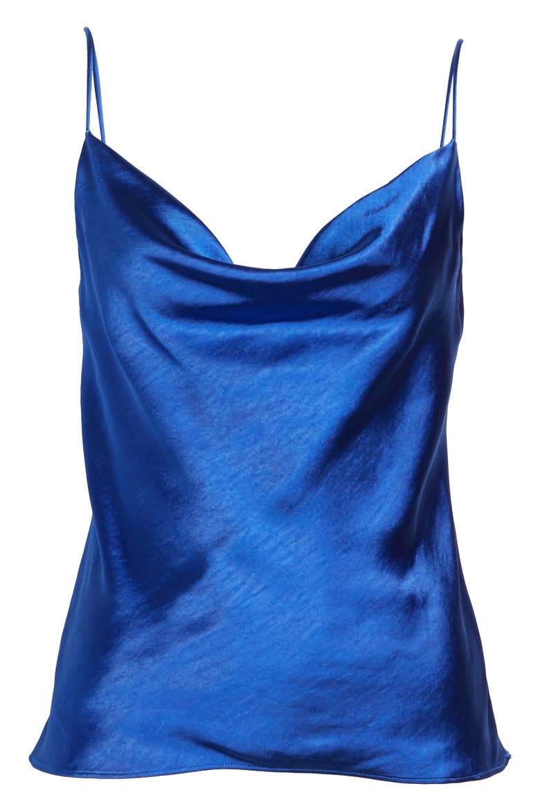 Cowl Neck Camisole, Alternate, color, BLUE