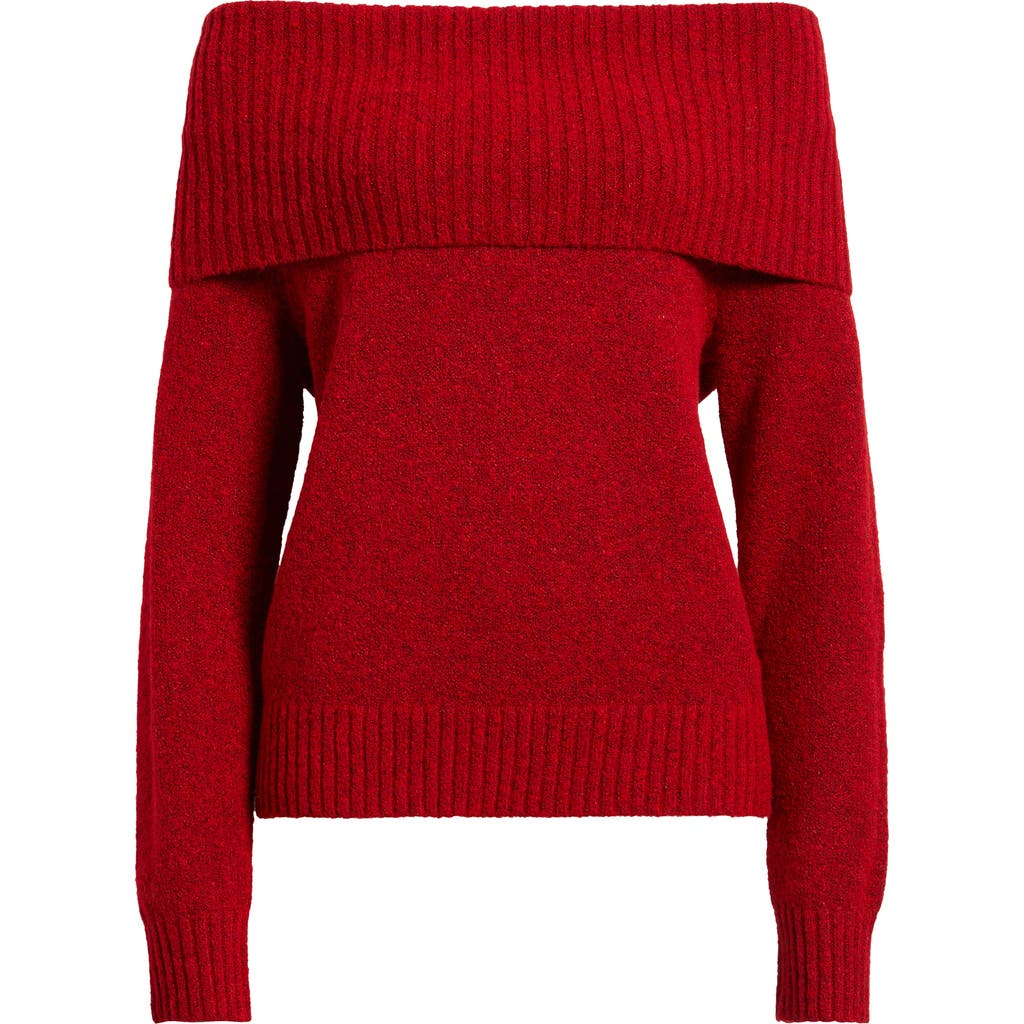 Bp. Off The Shoulder Sweater In Red