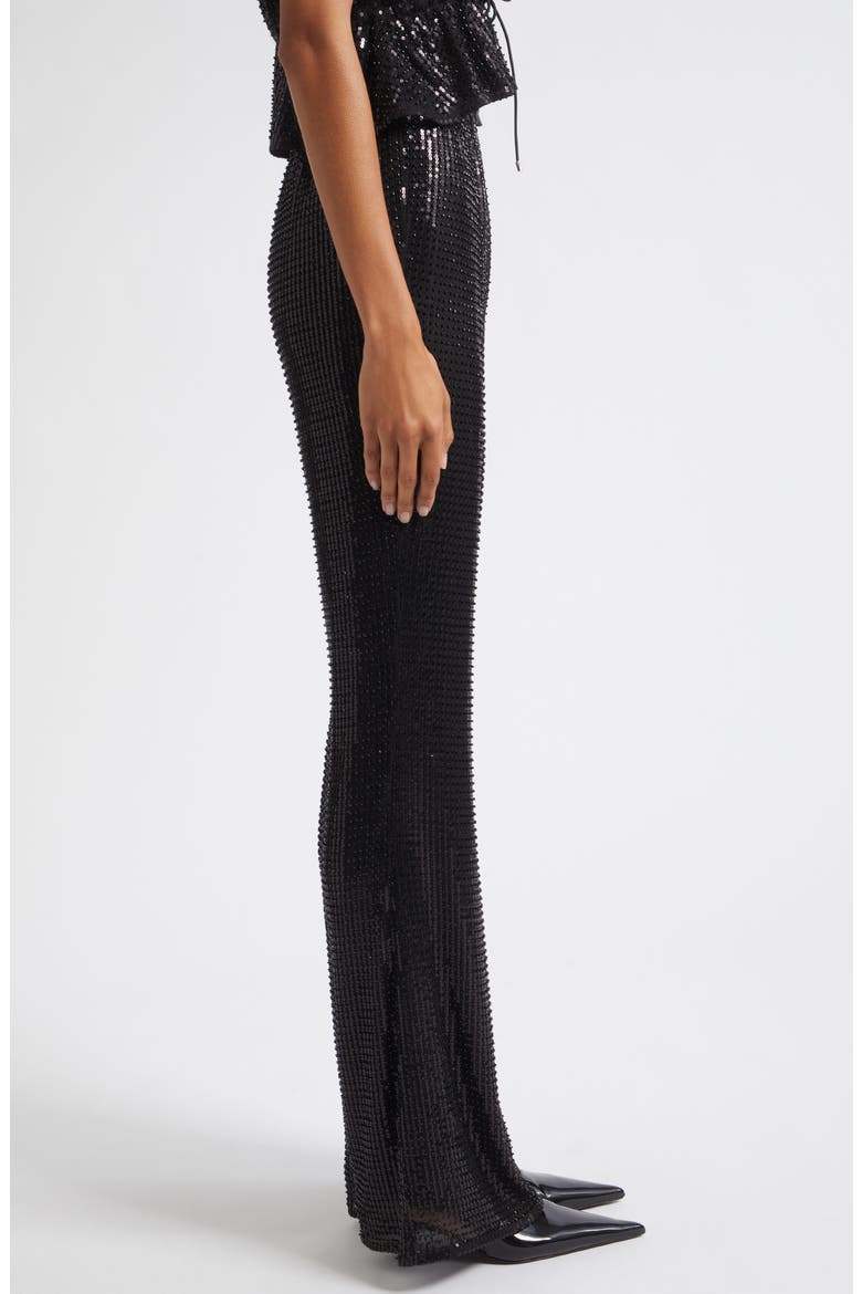 Gemma Sequin Pull On Pants, Alternate, color, JET