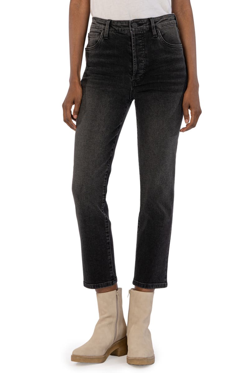 KUT from the Kloth Rosa High Waist Ankle Slim Straight Leg Jeans, Main, color,