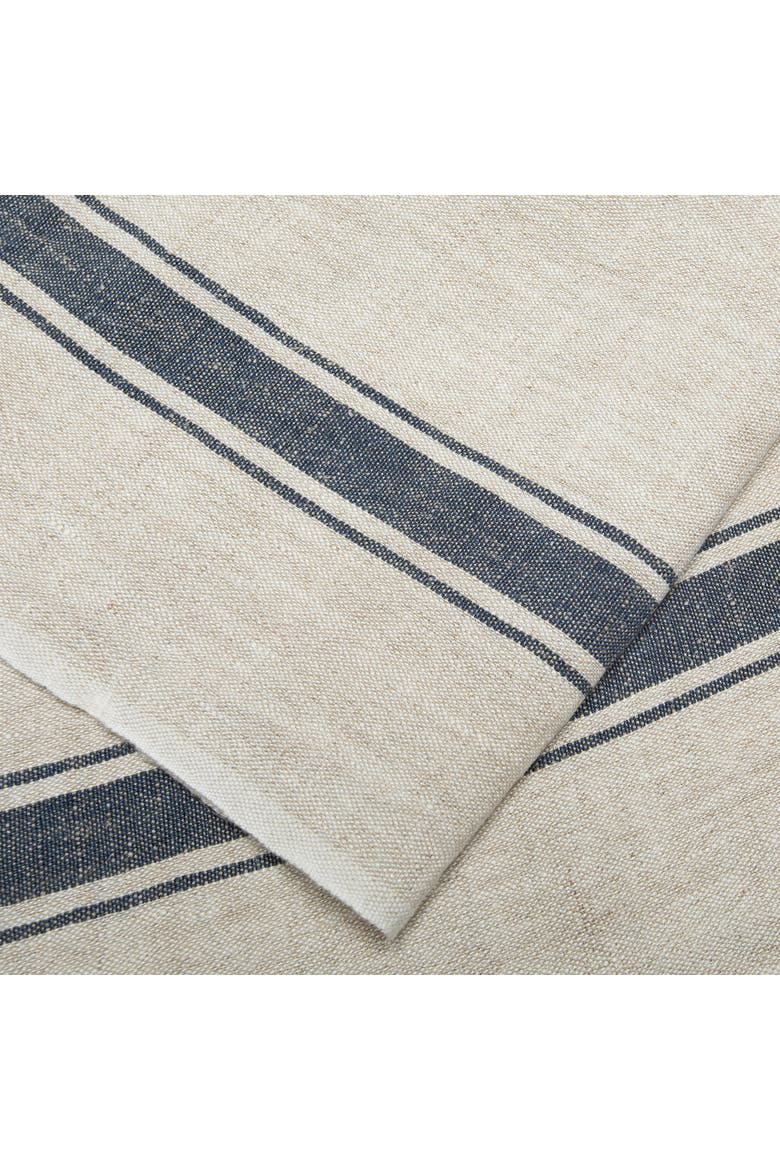Marseille Tea Towels - Set of 2, Alternate, color, Blue, Natural 20" x 30"