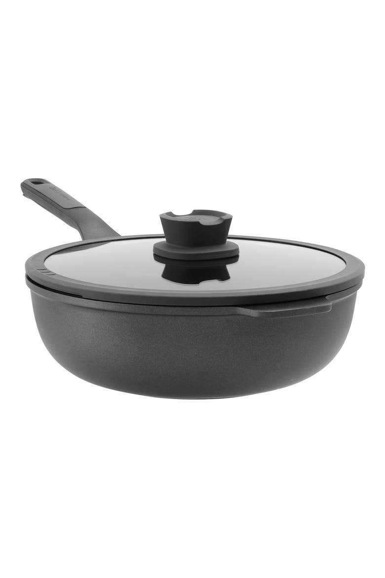 Leo Stone+ Wok Pan, Main, color, BLACK