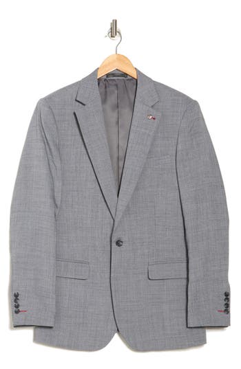 Tahari Slim Fit Sharkskin Blazer