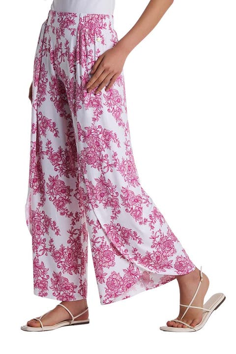 Women's Lynsu Wide Leg Pants with Overlap Detail, UPF 50+ Sun Protection