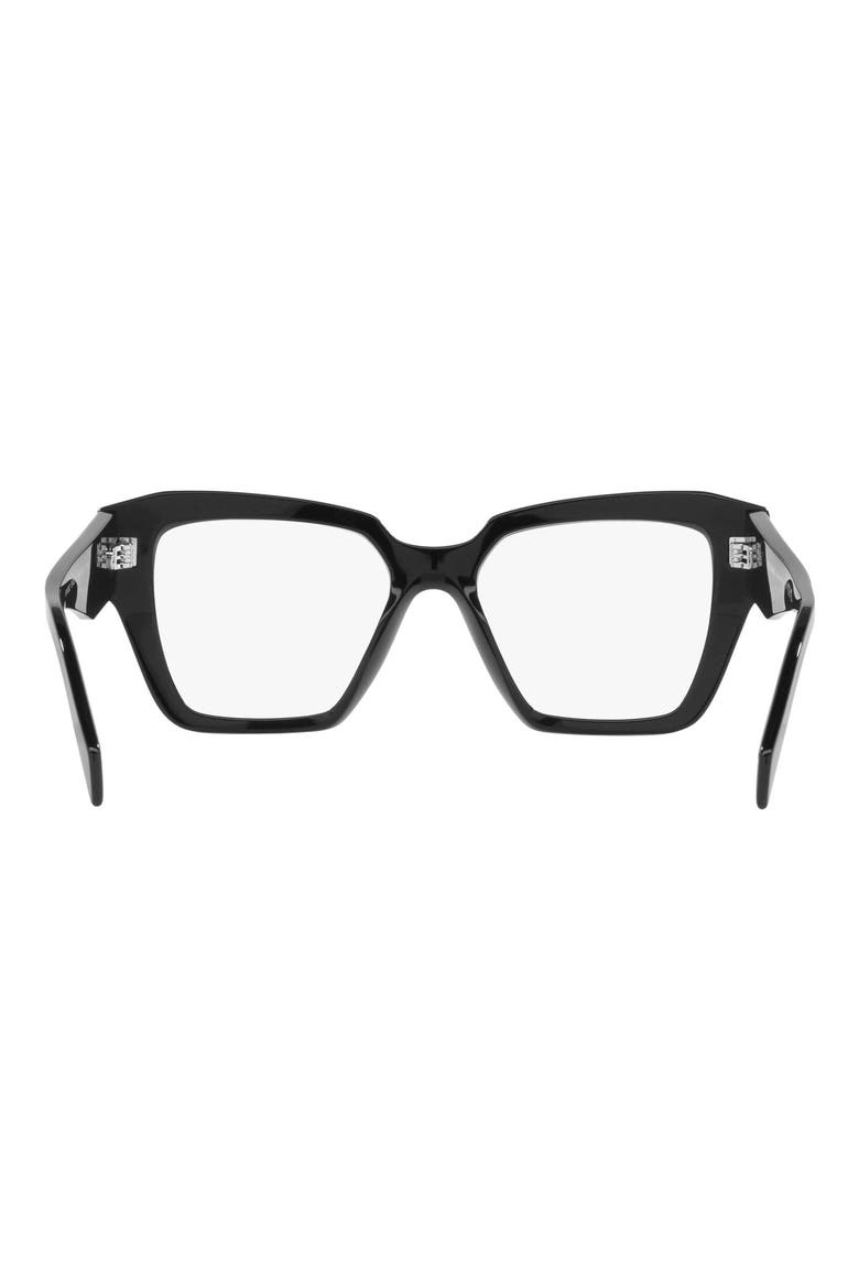 49mm Small Square Optical Glasses, Alternate, color, BLACK
