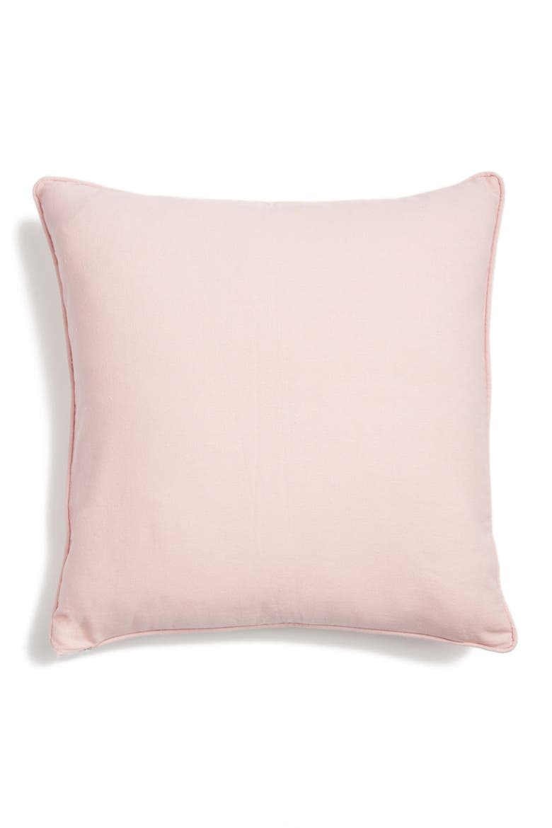 Metallic Reindeer Pillow, Alternate, color, BLUSH